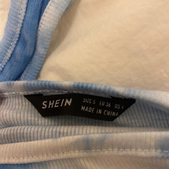 Blue tie dye crop top - Picture 2 of 2